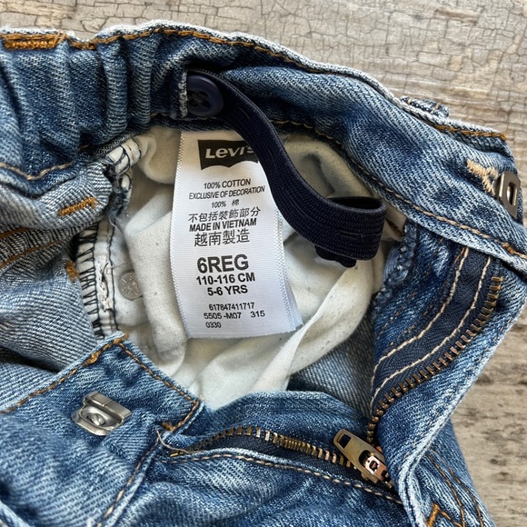 Levi’s kids denim jeans, size 6 regular - Picture 5 of 5